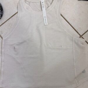 lululemon athletica Ribbed High-Neck Tank Top - Cream